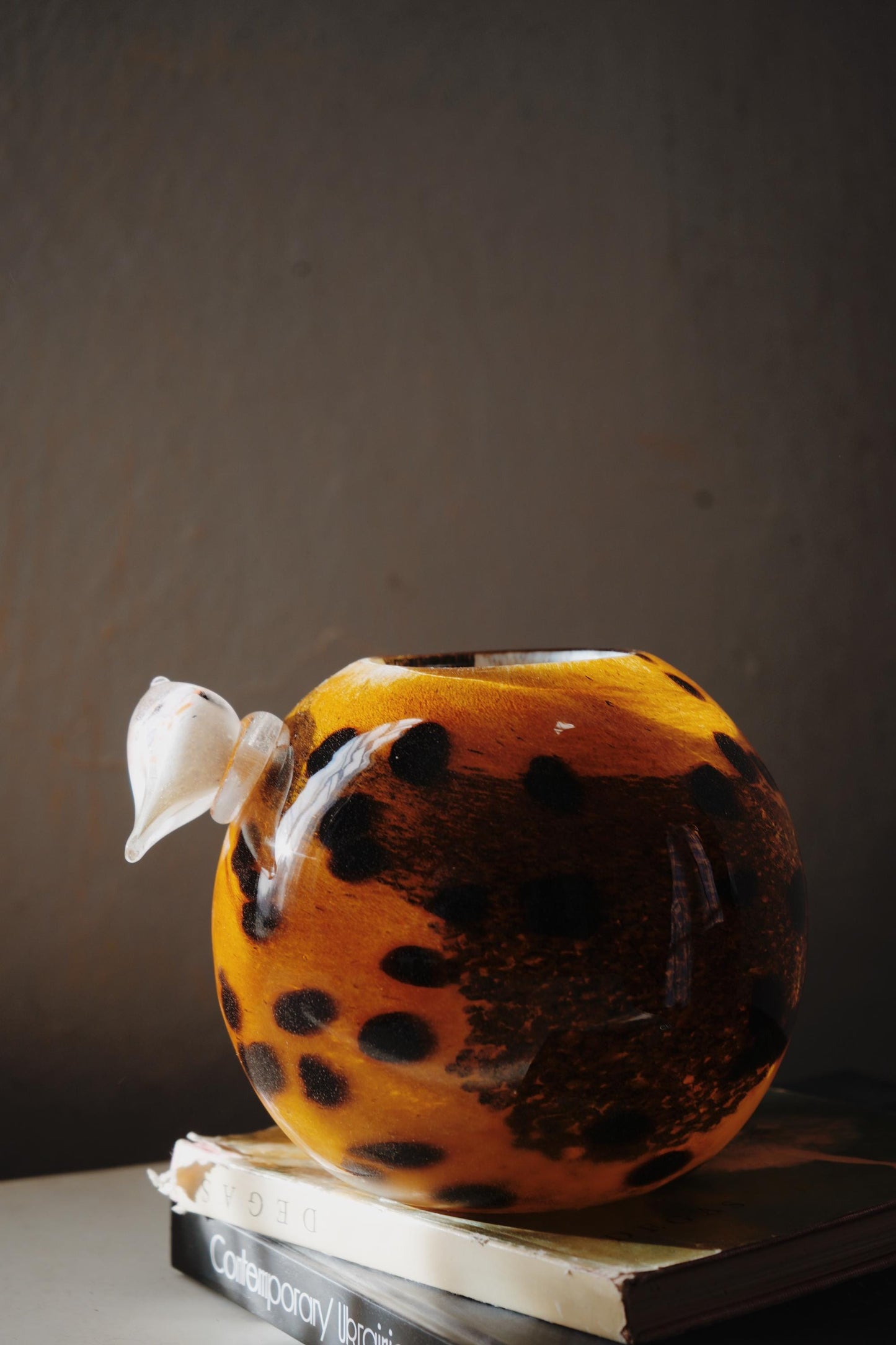 Handcrafted Blown Glass Vases - 24 cm Height | Unique Decorative Glass Art