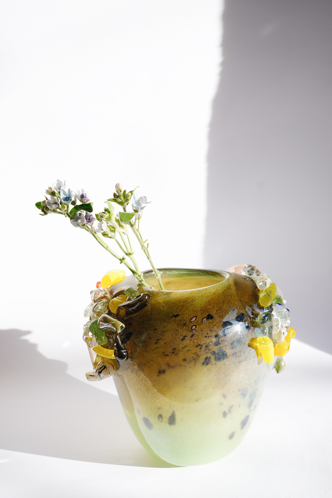 "Hutsul" blown-glass vase