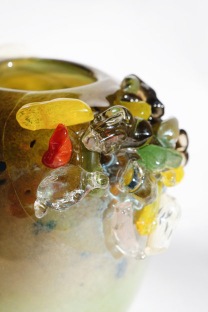 "Hutsul" blown-glass vase