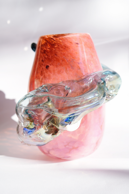 "Air Dragon" blown-glass vase