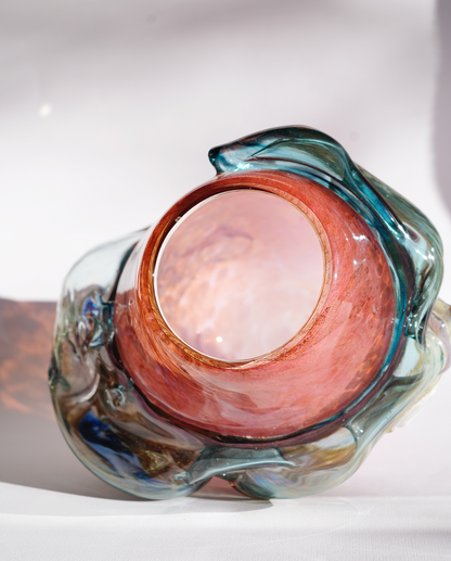 "Air Dragon" blown-glass vase
