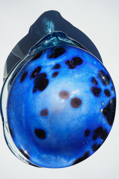 Coupe à fruits soufflée à la main « Le Lac »