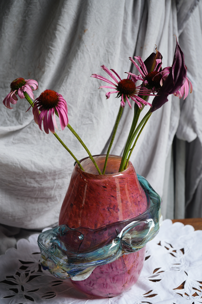"Air Dragon" blown-glass vase