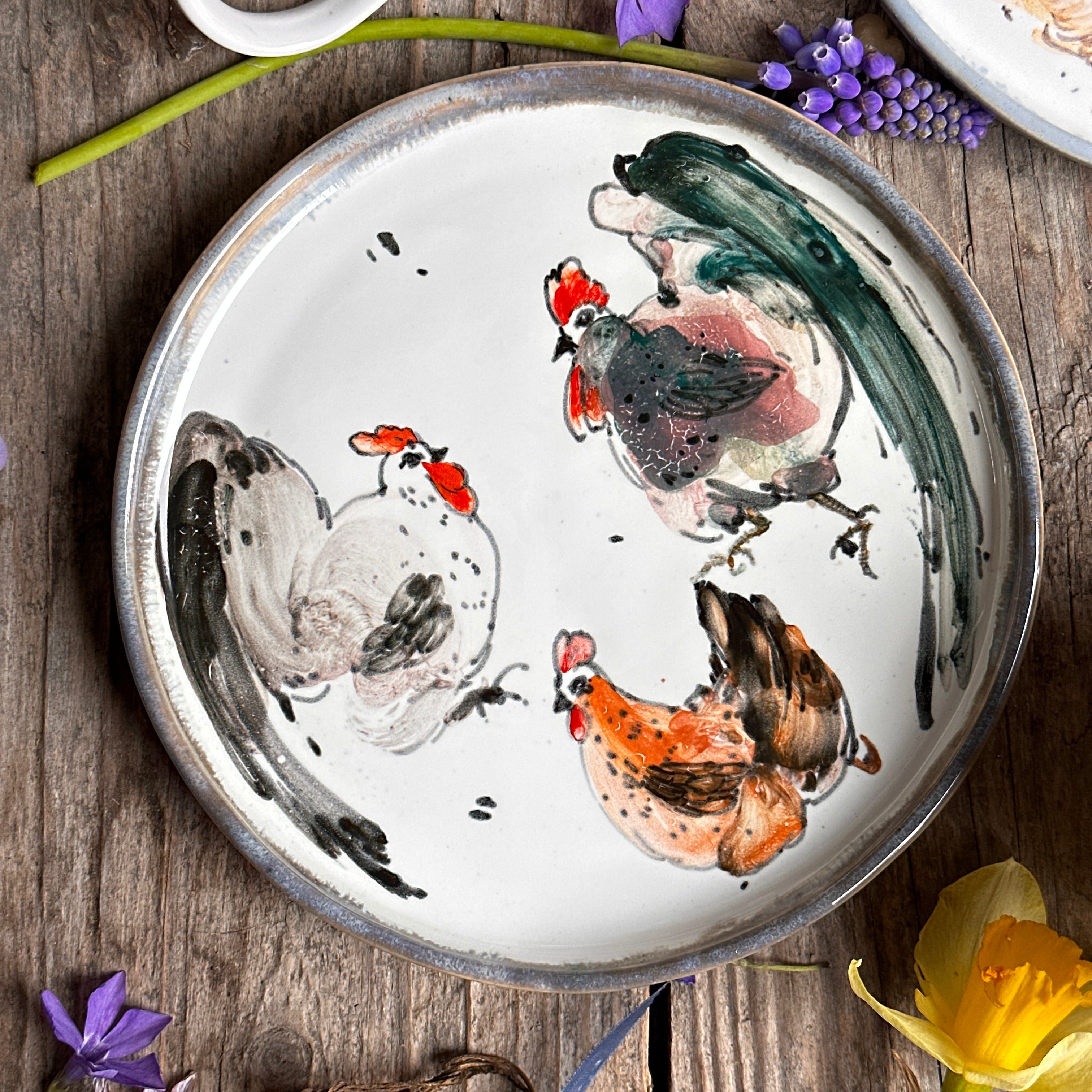 Chicken dinnerware set