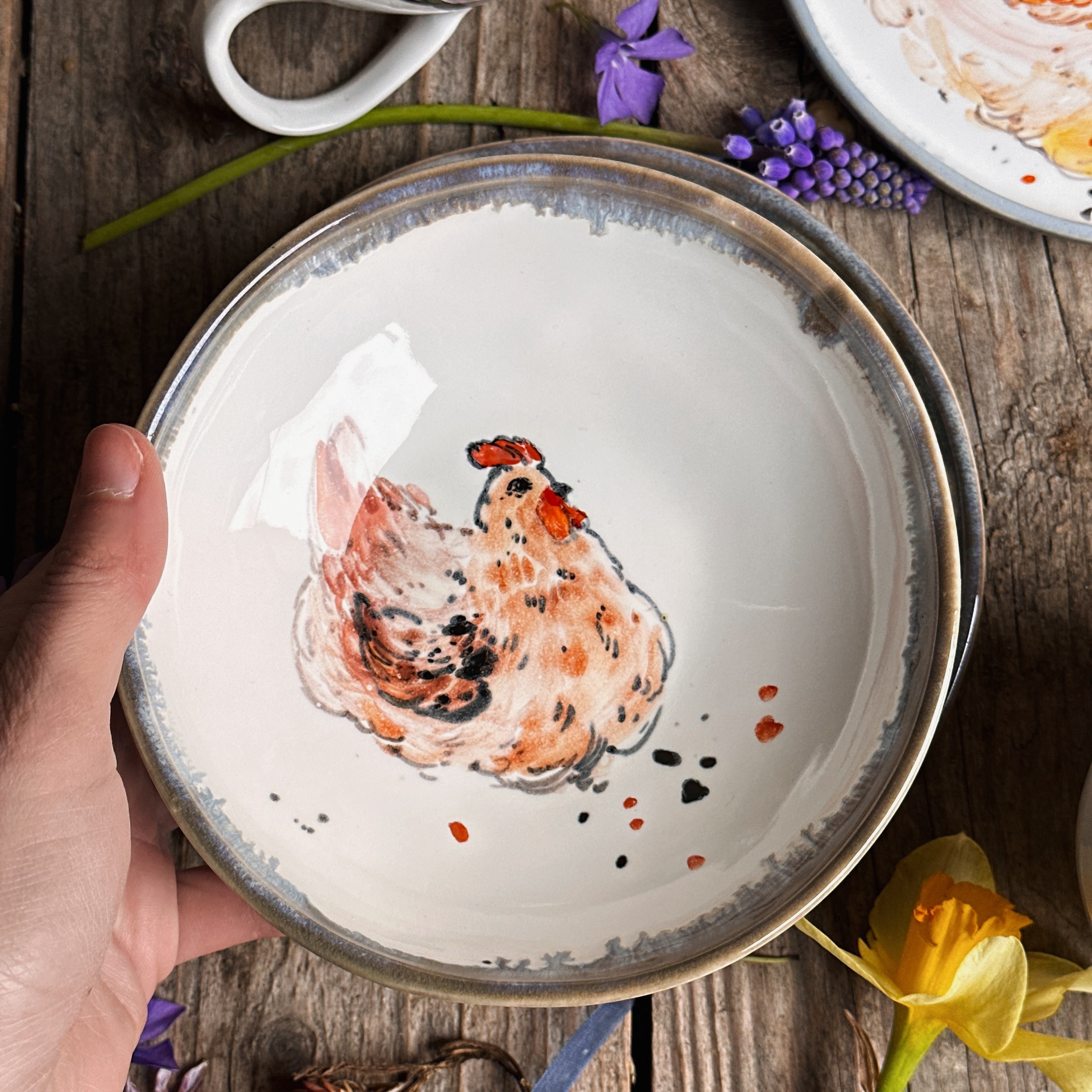 Chicken dinnerware set