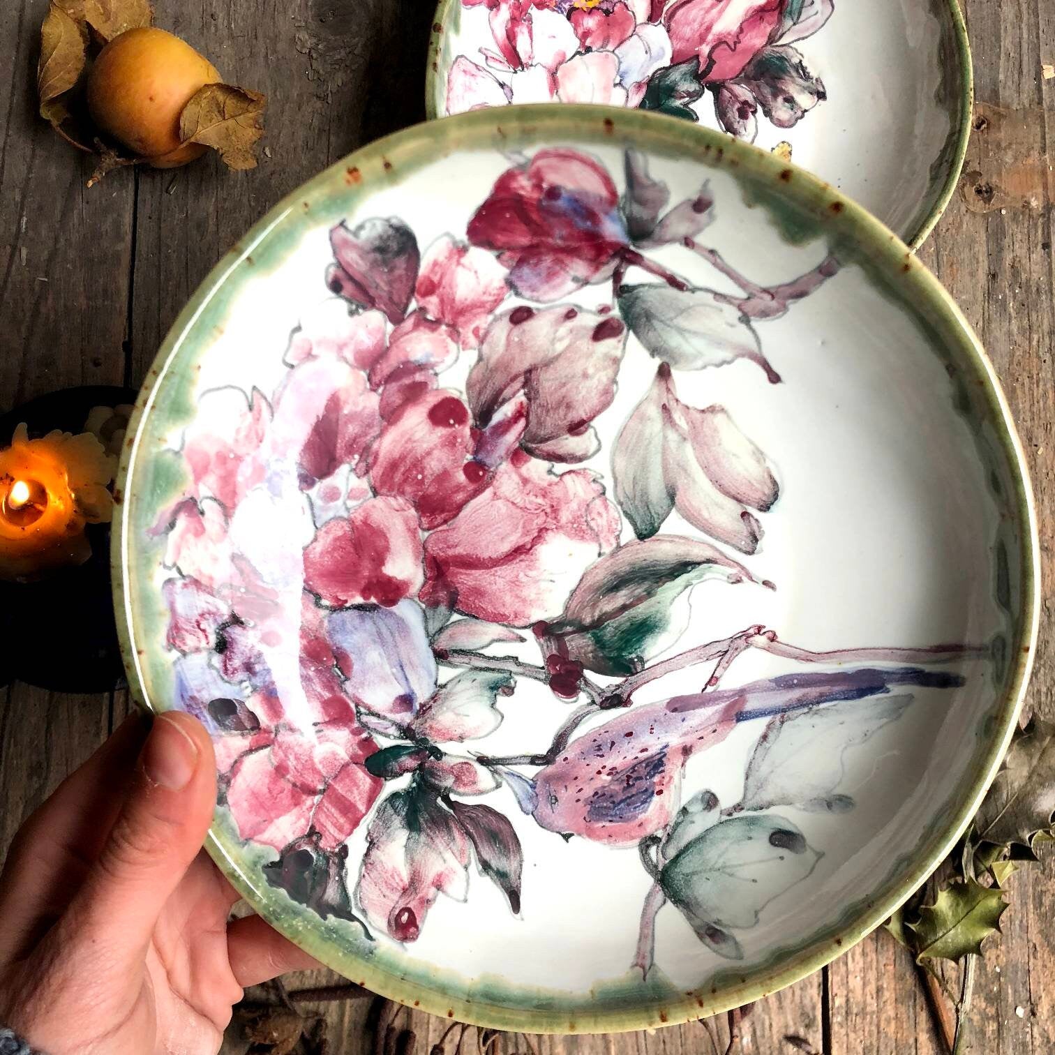 Bowl peonies