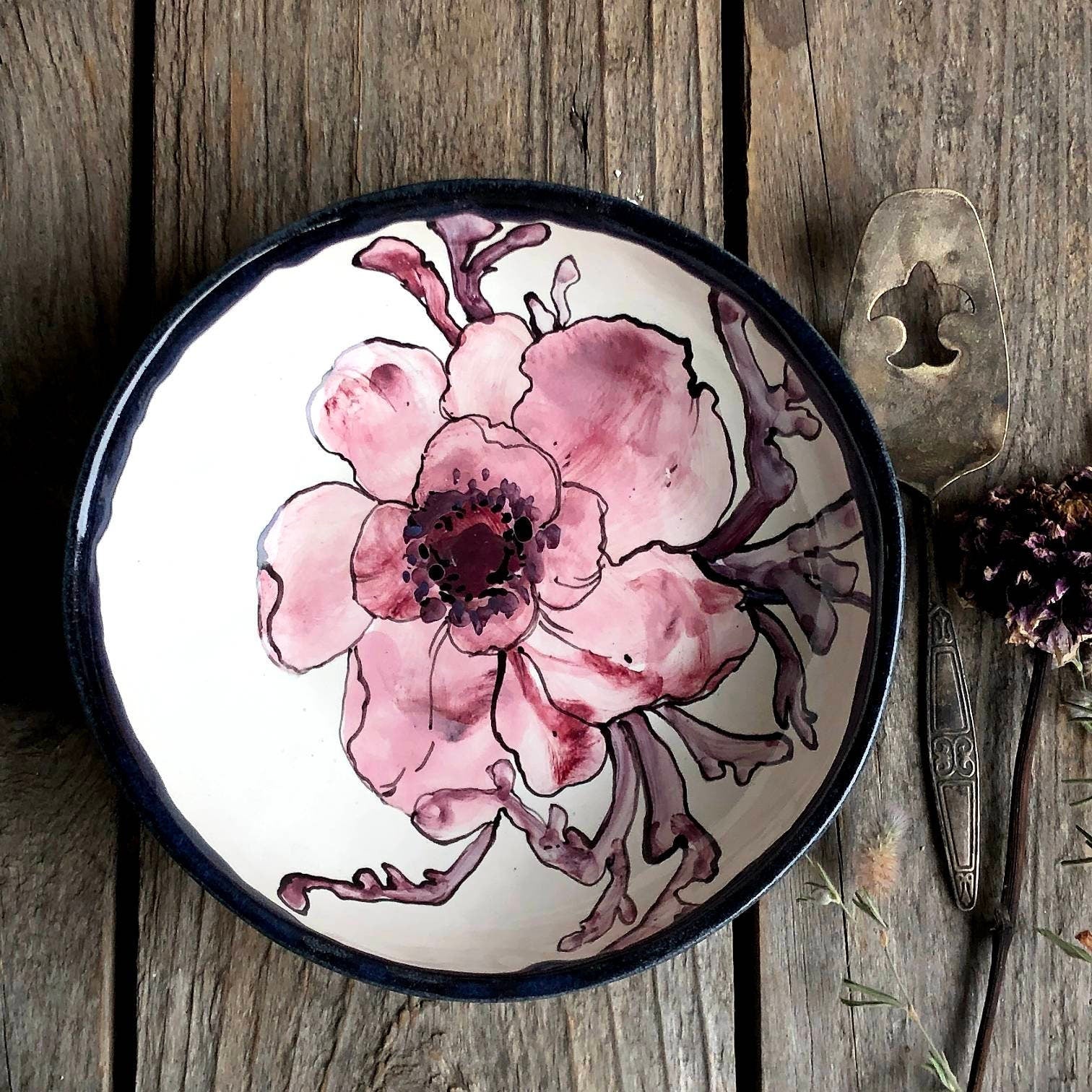 Anemon flower bowl